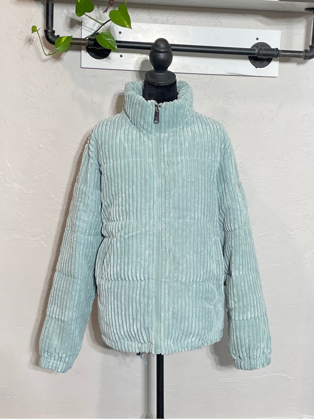 Koolaburra UGG Corduroy Puffer Jacket Women's Pastel Green Turquoise